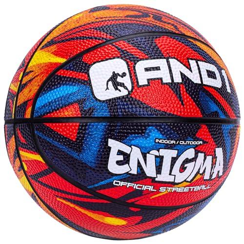 AND1 Mini Basketball 3 Pack Set for Kids (Deflated w Pump Included): - Size 3 7-Inch Premium Youth Size Basketballs, Easy to Grip, Made for Indoors and Outdoors