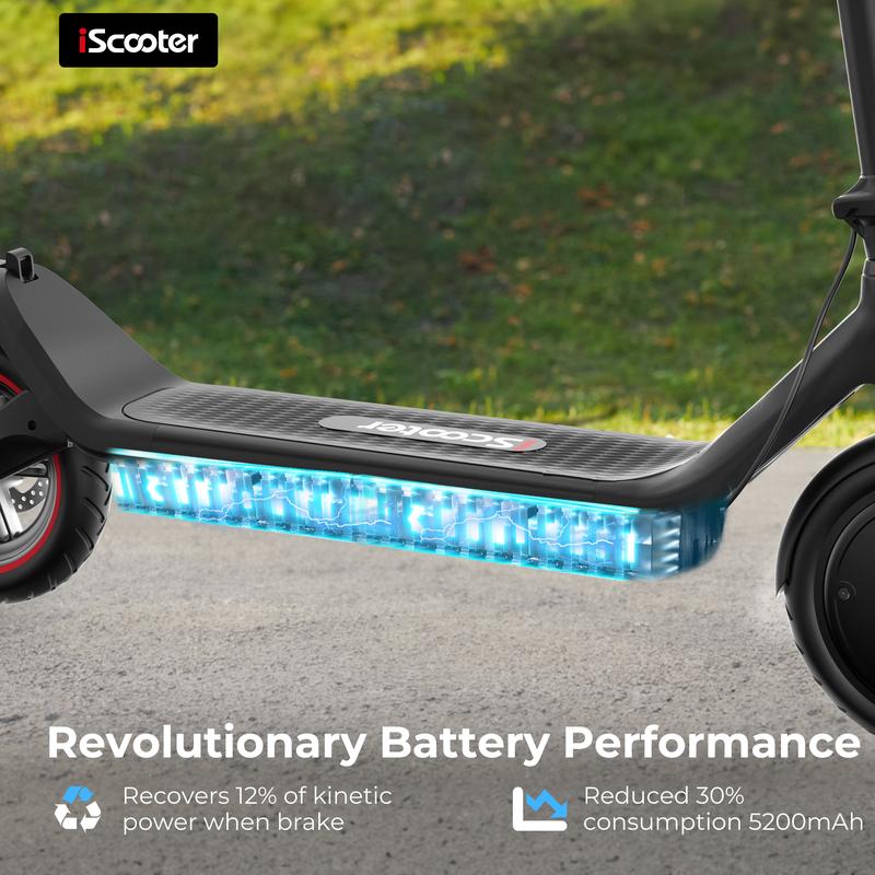 iScooter i8L Electric Scooter for Adults, 18 12 Miles Long Range,18 15.6 Mph Top Speed, Commuting Electric Scooter with Cruise Control, Double Braking Systems E Scooter for Adults and Teens