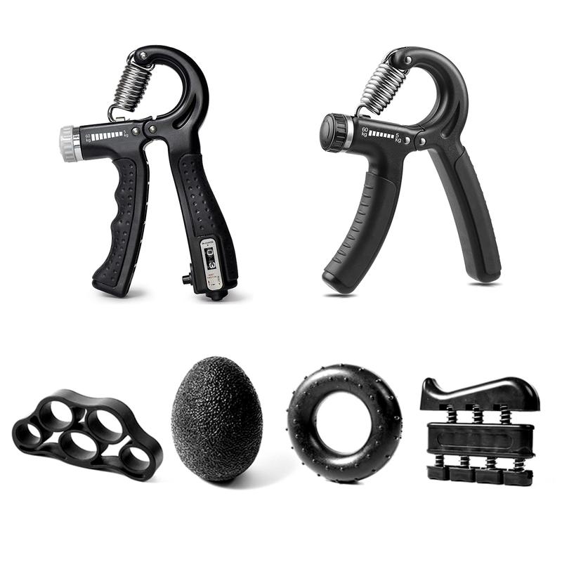 Hand Grip Strengthener Exercise Kit with 5 Pieces, Hand Exerciser for Men Women, Power Hand Grip Trainer,for Grip Strength Training