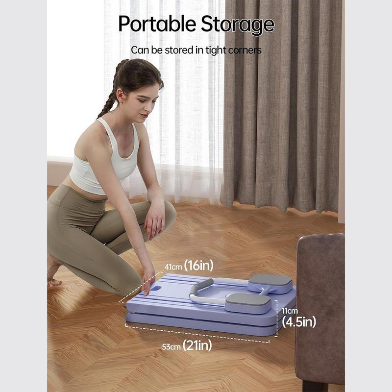 Ab Workout Machine for Home with Abdominal Board, and Timer, Knee Mat,Features multiple exercise modes,Home Pilates.