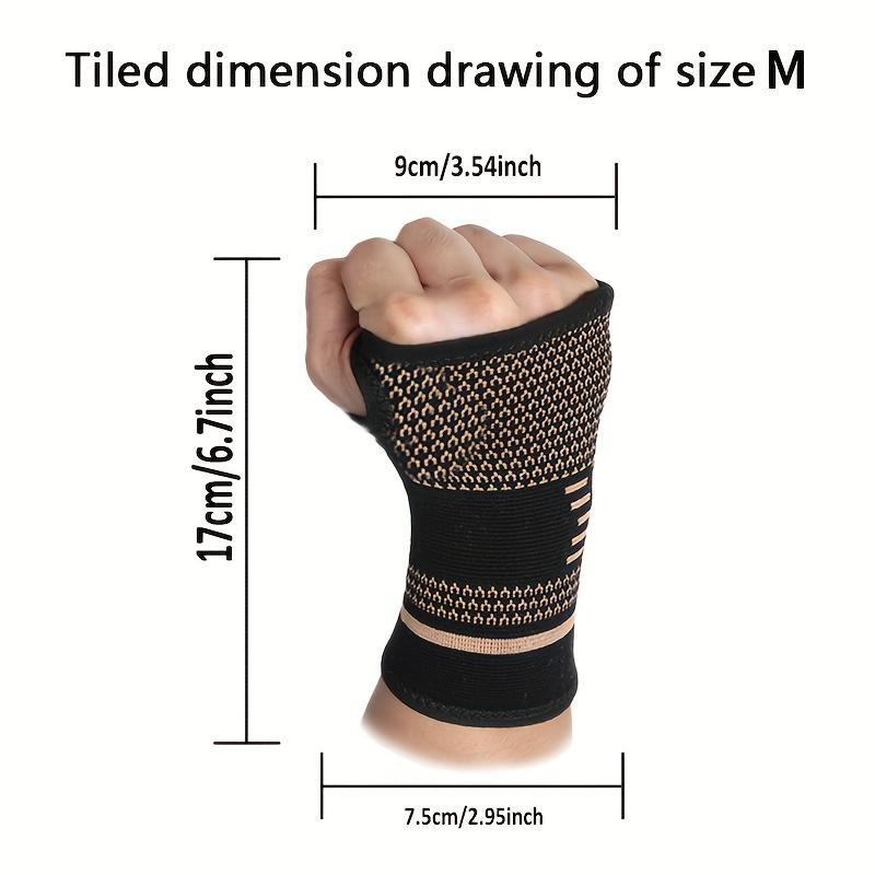 Breathable Non-slip Wrist Support, 2 Counts Elastic Wrist Support Sleeve, Wrist Straps for Sport, Fitness, Workout, Typing