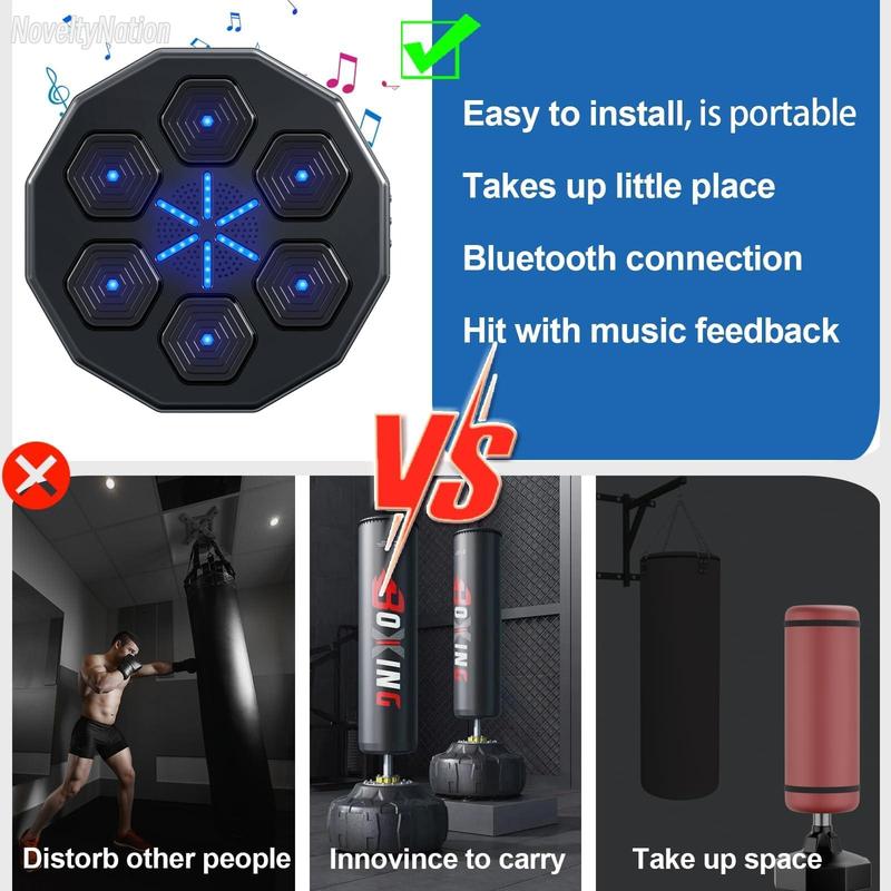 Music Boxing Machine With Boxing Gloves, Workout Equipment, Boxing Machine Wall Mounted For Adults, Music Boxing Machine For Home Workout Boxing Target Machine