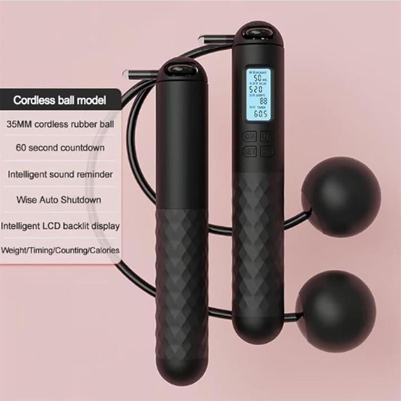 Skipping Rope with Counter (Gravity Ball with without Rope), Cordless Jump Rope Smart Skipping Rope, Gravity Ball Jump Rope, Gravity Ball Skipping, Weighted Ropeless Jump Rope with Counter