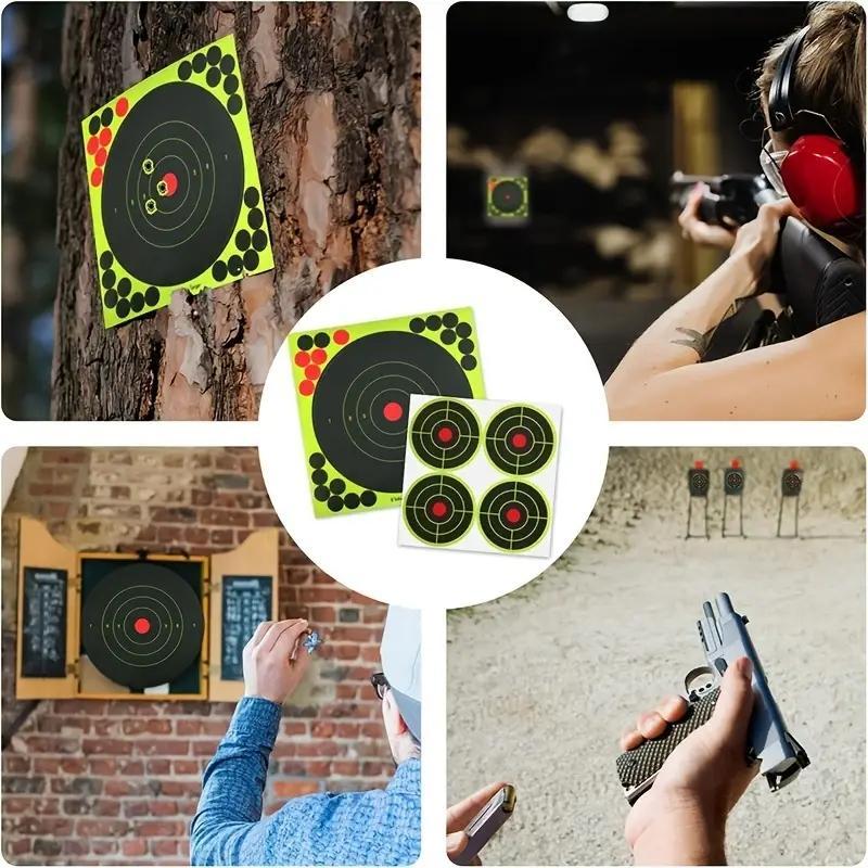 Target Sticker, 20 Counts Self Adhesive Target Sticker, Archery Target Sticker for Party Game Home Gym Decor, Shooting Target Sticker