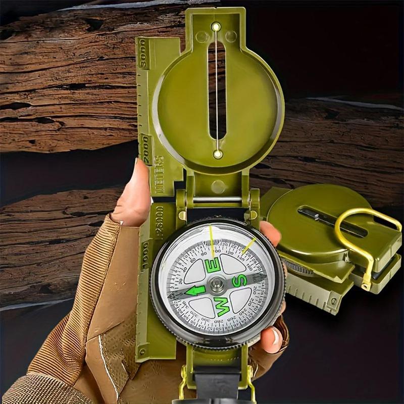 Outdoor Survival Compass, Multifunctional Waterproof Portable Compass, For Hiking, Camping, Travel