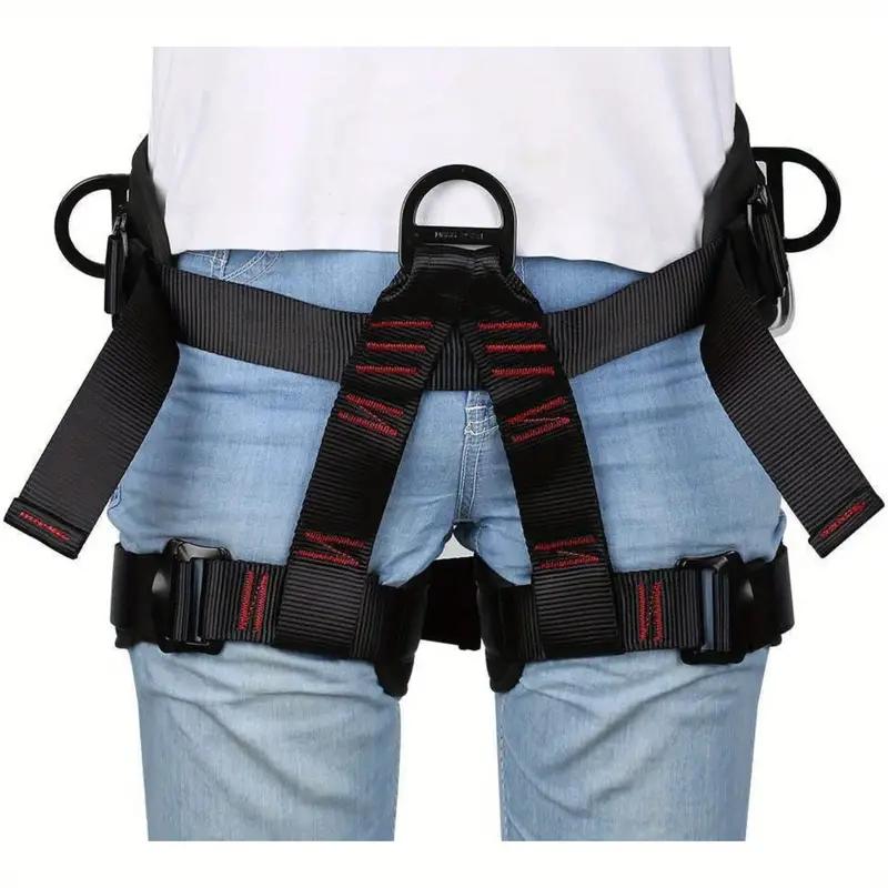 Professional Half Body Safety Belt - Safety Harnesses for Tree Climbing, Rappelling and Outdoor Adventures - Durable Thicken Climbing Gear for Men and Women