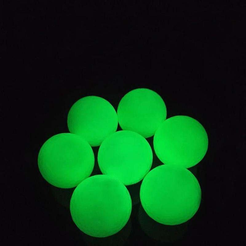 Glow in The Dark Golf Ball, 5 Counts set Portable Durable Luminous Golf Ball for Summer Gift, Glowing Golf Ball for Night Training, Ball Sports Equipment Supplies for Daily Use, Christmas Gift