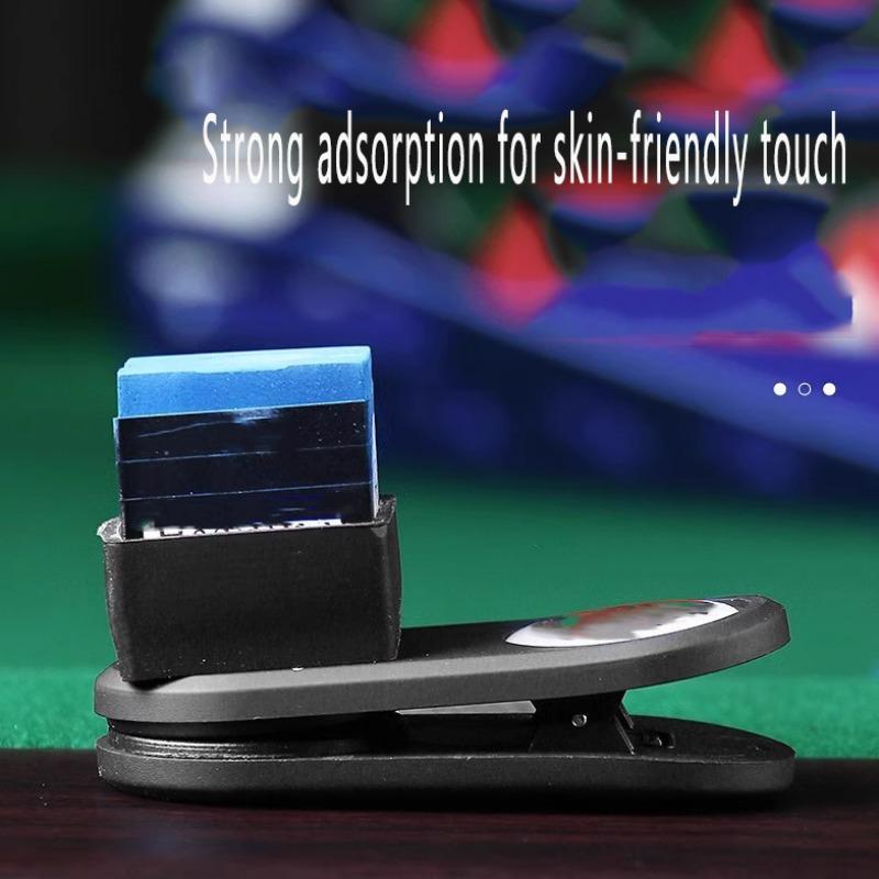 Magnetic Billiard Chalk Holder, 1 Set Square & Round Chalk Clip, Billiard Accessories, Snooker Square Round Chalk Clip