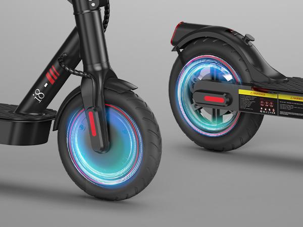  i8 Electric Scooter for Adults, 12 Miles Long Range, 15.6 Mph Top Speed, Commuting Electric Scooter with Cruise Control, Double Braking Systems E Scooter for Adults and Teens