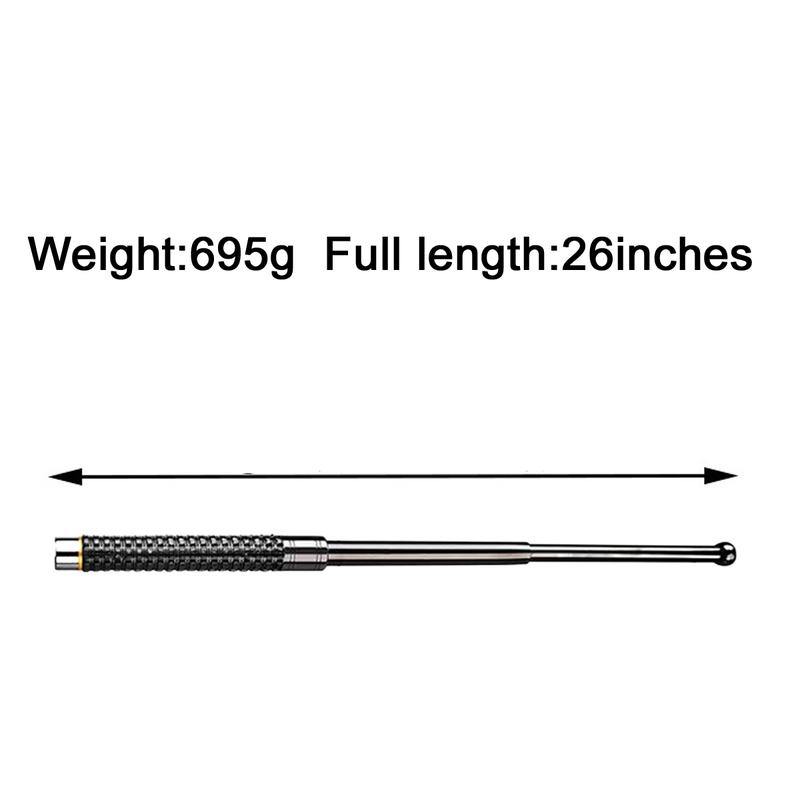 Three - section retractable solid stainless - steel trekking poles: Rubber handles for a firm grip and easy to carry.