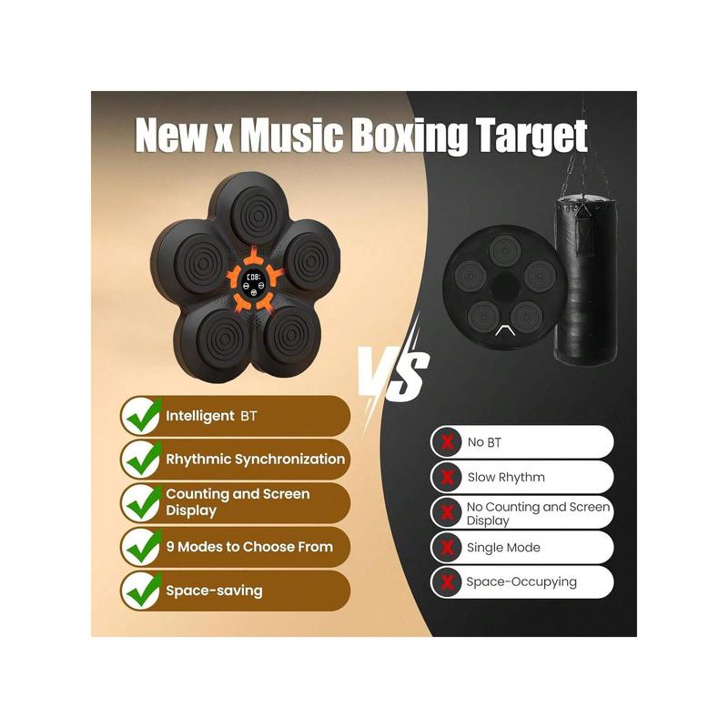 1 Set Wall-Mounted Smart Music Punching Board, Smart Music Boxing Machine, Electronic Boxing Training Mat, Boxing Training Machine For Home, Christmas Gift