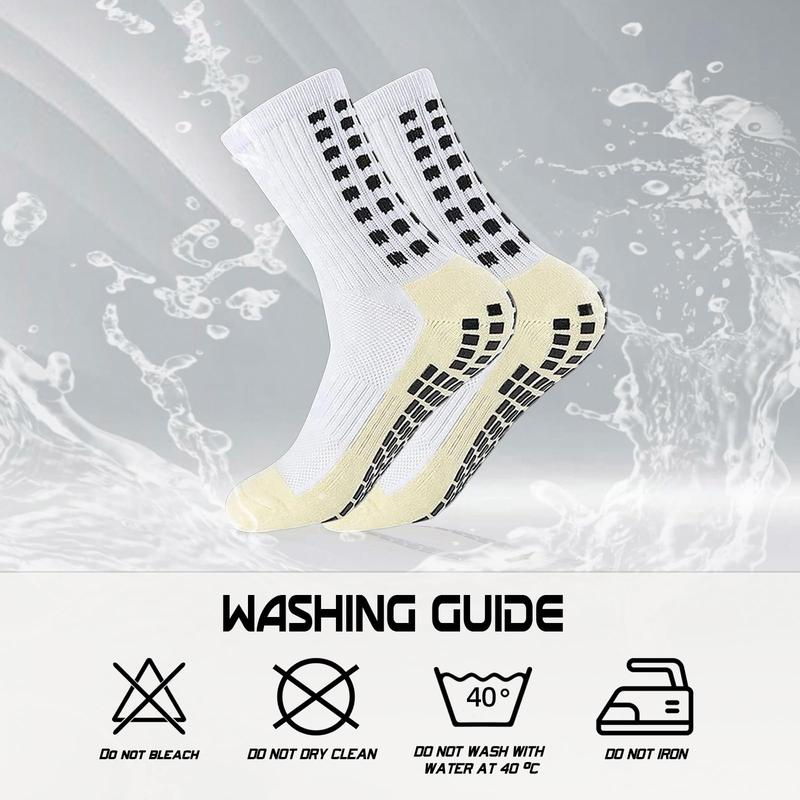 1 pair of men's socks Football Anti-slip socks Anti-skid pads Football Basketball Sports socks