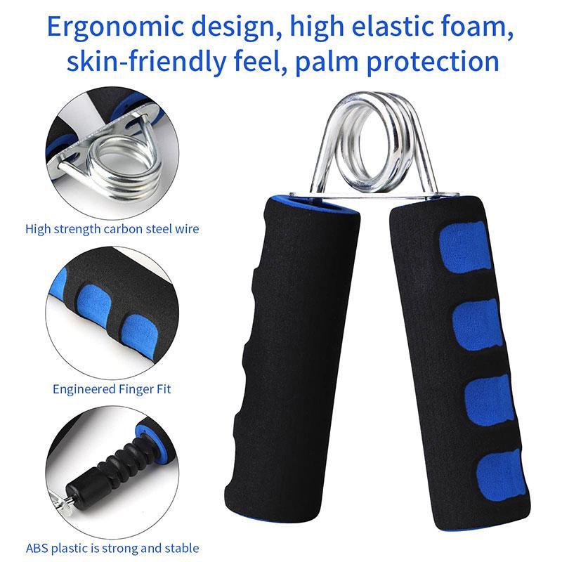 Hand Grip Strength Trainer, 2 Counts High Elastic Foam Hand Grip Strengthener, Hand Grip Strengthening Training Equipment for Home Gym