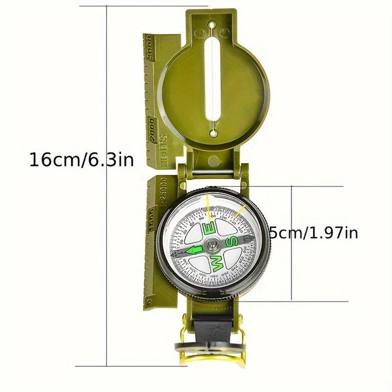 Outdoor Survival Compass, Multifunctional Waterproof Portable Compass, For Hiking, Camping, Travel