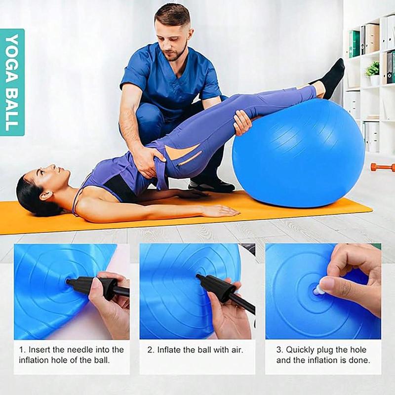 Explosion-proof Gym Ball, Thickened Yoga Ball for Home Gym Workout, Fitness Equipment for Women & Men