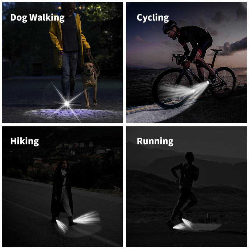 2pcs Camping Lights, Waterproof Portable Lights for Shoes  - Headlights Hiking, Walking Dog and Camping Gear Essentials Lights