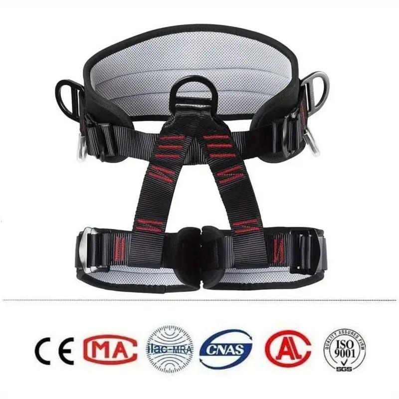 Professional Half Body Safety Belt - Safety Harnesses for Tree Climbing, Rappelling and Outdoor Adventures - Durable Thicken Climbing Gear for Men and Women