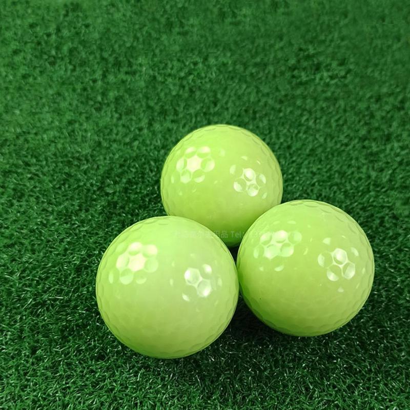 Glow in The Dark Golf Ball, 5 Counts set Portable Durable Luminous Golf Ball for Summer Gift, Glowing Golf Ball for Night Training, Ball Sports Equipment Supplies for Daily Use, Christmas Gift