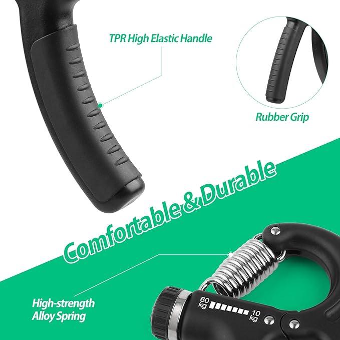 Grip strength device, adjustable resistance, forearm enhancer, very suitable for musicians, athletes, and hand injury rehabilitation. Hand strengthening equipment is suitable for daily household use and portable