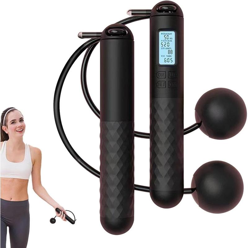 Skipping Rope with Counter (Gravity Ball with without Rope), Cordless Jump Rope Smart Skipping Rope, Gravity Ball Jump Rope, Gravity Ball Skipping, Weighted Ropeless Jump Rope with Counter