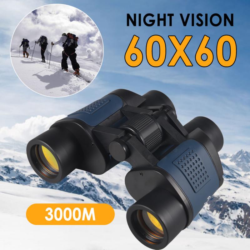 60X60 Zoom Binoculars Day Night Vision BAK4 Prism High Power Waterproof + Case