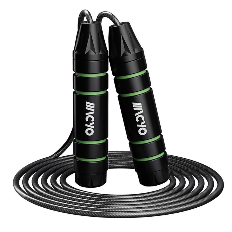 Steel Wire Skipping Rope, 1 Set Fitness Weighted Jump Rope with Handle, Professional Skipping Rope for Men & Women, Fitness Equipment for Home Gym