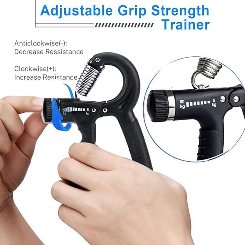 Grip strength device, adjustable resistance, forearm enhancer, very suitable for musicians, athletes, and hand injury rehabilitation. Hand strengthening equipment is suitable for daily household use and portable