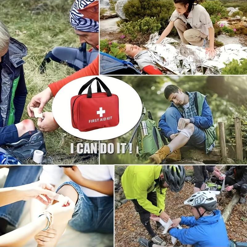 Portable Emergency Kit, 160pcs set Outdoor First Aid Kit, Emergency Supplies and Accessories for Hunting, Hiking, Camping