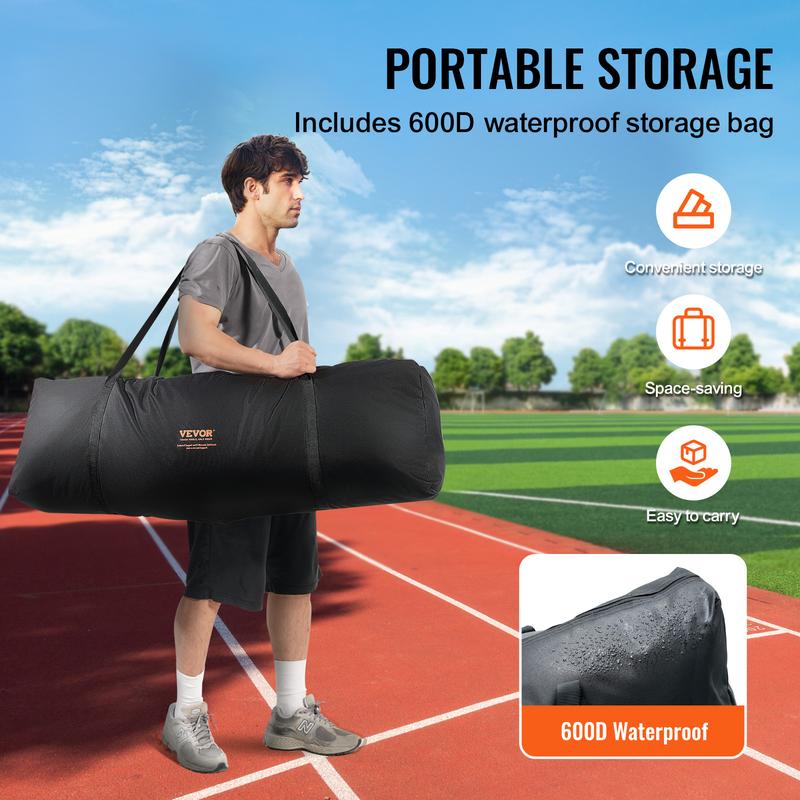 VEVOR L Screen Baseball for Batting Cage, 7x7 ft Baseball Softball Safety Screen, Body Protector Portable Batting Screen with Carry Bag & Ground Stakes, Heavy Duty Pitching Net for Pitchers Protection