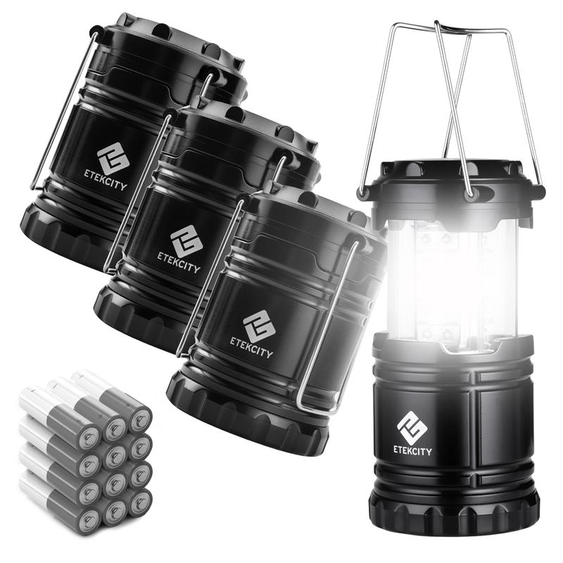 Etekcity Camping Lanterns, Battery Powered LED Emergency Lights for Hurricane Supplies, Tent Gear, Power Outages & Survival Kits (4-Pack) BlackFriday