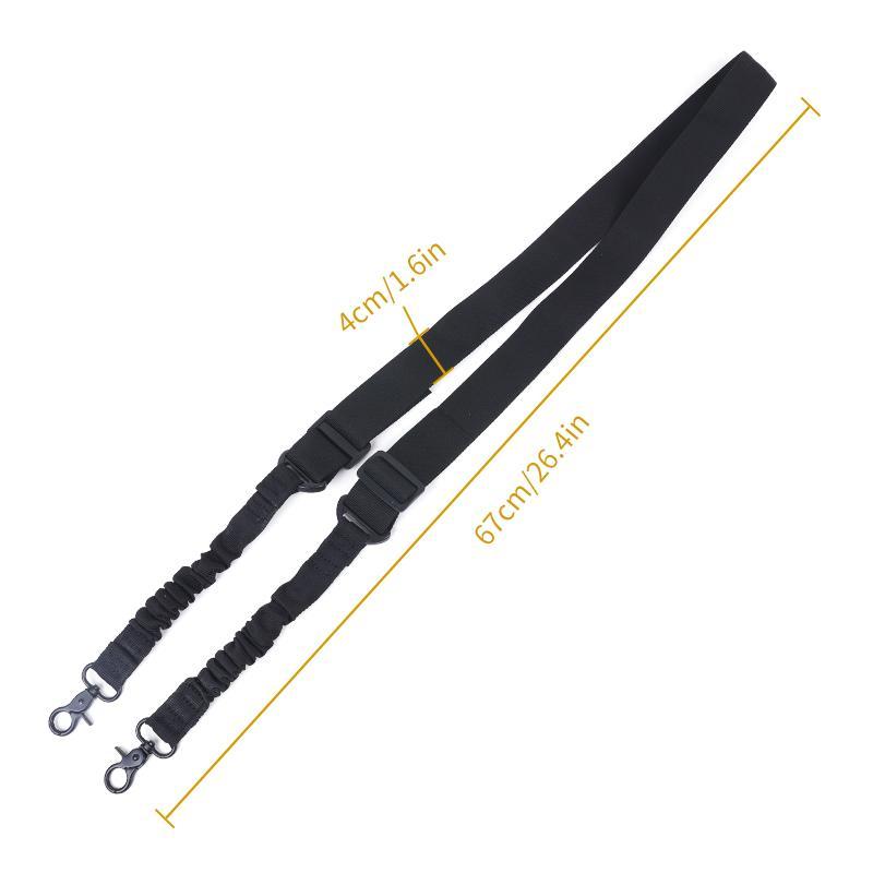 Adjustable Bungee 2 Point Sling, Outdoor Sports Accessories, Durable Nylon Belt for Hiking, Climbing, Camping, Fishing