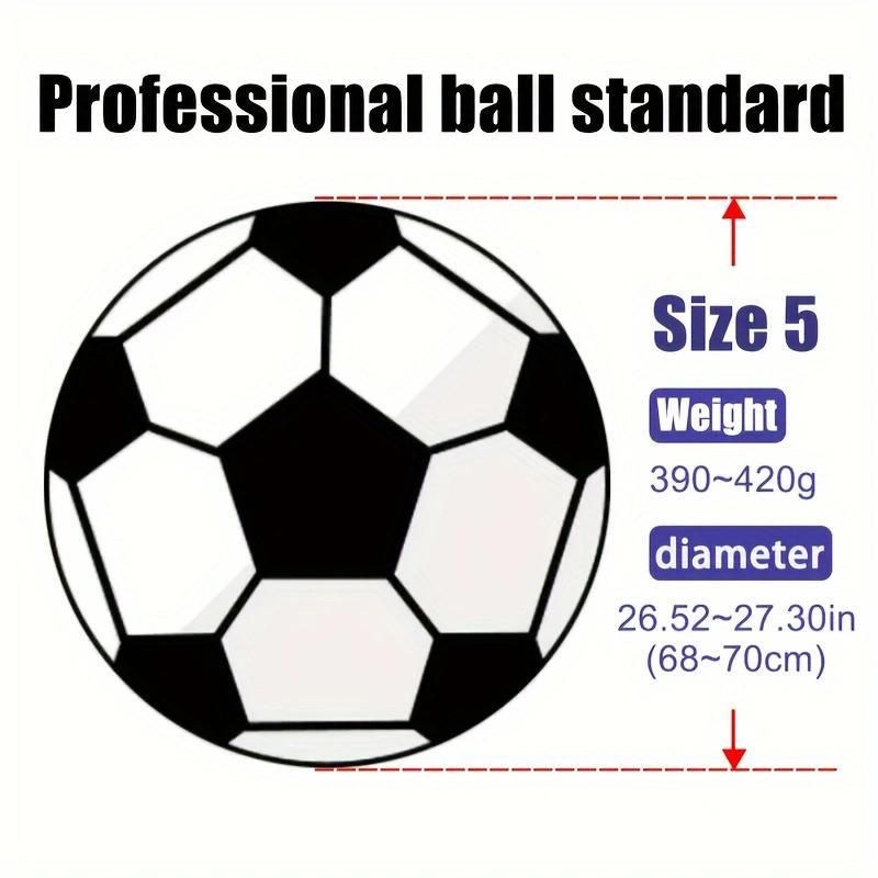 Size 5 Football, Professional Official Size 5 High-quality Football, Seamless Construction, Abrasion-resistant for Outdoor League Play and Training, Christmas Gift