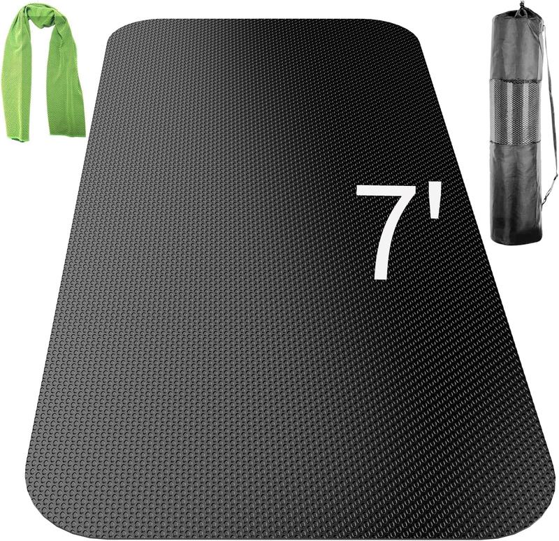 Large Exercise Mat,Exercise Equipment Mat,Treadmill Mat, Exercise Bike Mat, Workout Mats for Home Gym Mats Gym Flooring Rubber Workout Mat Fitness Mat Large Yoga Mat Cardio Mat for Weightlifting, Jump Rope, Non-slipping