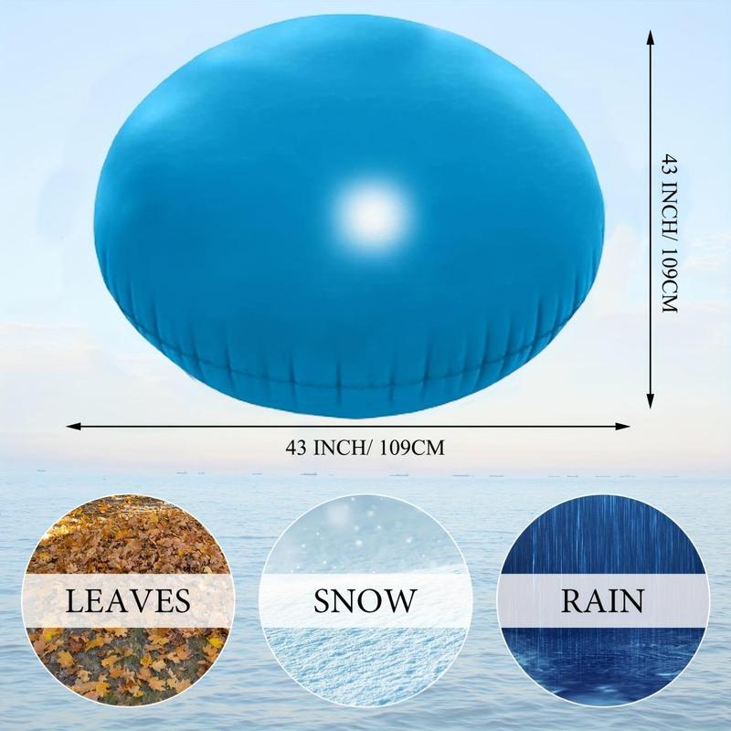 Round Inflatable Pool Air Pillow, Inflatable Pool Cushion, Outdoor Swimming Accessory for Closing Winter Pools and Winterizing Kit