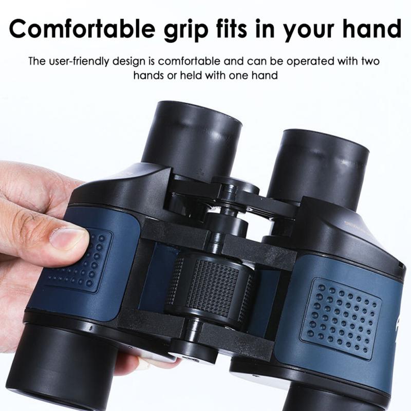 60X60 Zoom Binoculars Day Night Vision BAK4 Prism High Power Waterproof + Case