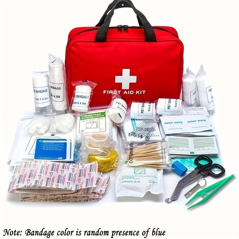 Portable Emergency Kit, 160pcs set Outdoor First Aid Kit, Emergency Supplies and Accessories for Hunting, Hiking, Camping