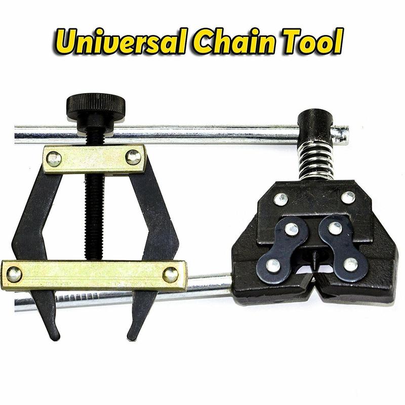 Jeremywell Roller Chain Tools Kit Fit #25#35#41#40#50#60 415H,428H, 520,530 Roller Chain, Holder Puller+ Breaker Cutter, Bicycle, Motorcycle