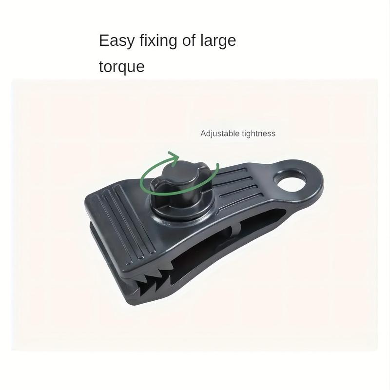 Tent Clamp with Carabiner, 1 Set Outdoor Tarp Awning Canopy Clip Tighten Tool for Camping Trips, Tent Accessories