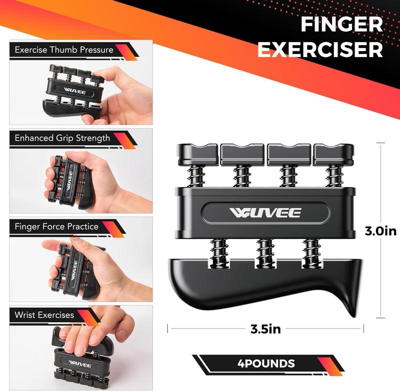 Grip Strength Trainer Kit (5 Pack) with Hand Grip Strengthener Electronic Counting, Forearm Strengthener, Finger Exerciser, Stress Relief Ball