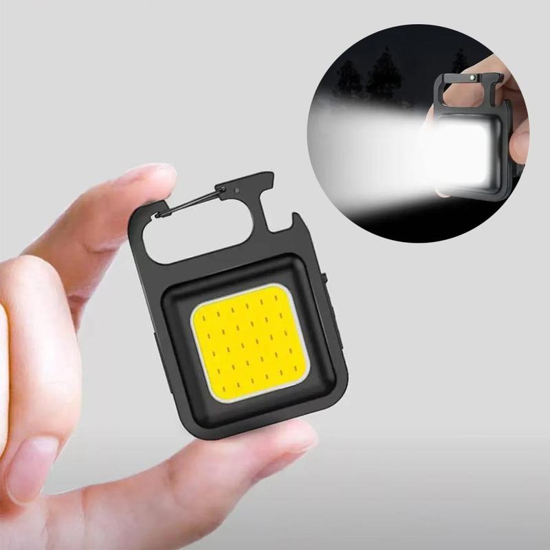 Outdoor Mini Keychain Light, COB Emergency Lamp, Pocket LED Light, 3 Gear Adjustable Keychain Light for Camping Hiking, Summer Essentials, Portable LED Light for Outdoor, Portable LED Lights