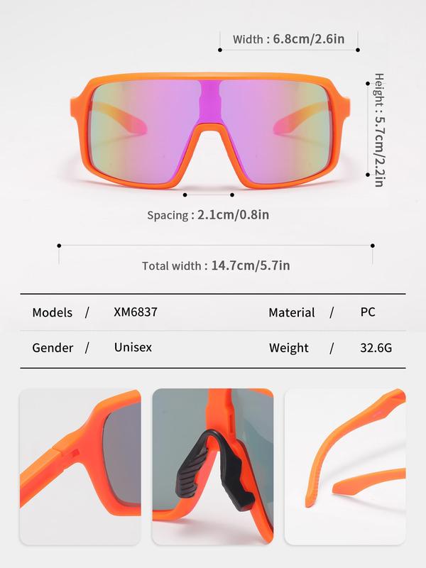 Sporty Biking Sunglasses for Spring Everyday Use, Summer Large Rim Sunglasses, Sun Protection Summer Glasses, Travel Accessories, Sports Eyewear