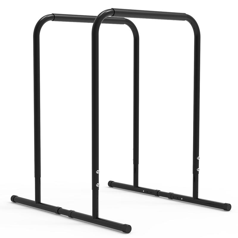 leikefitness Pull Up Dip Station Strength Training Dip Stands Station Tricep Dips Push-Ups For Home Gym