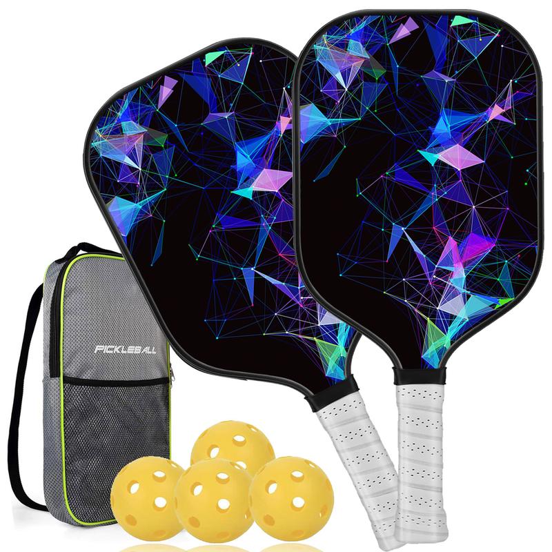 2025 New Pickleball Paddles Set with Carbon Fiber and Fiberglass Face for All Skill Levels-Black Friday Promotion Gifts