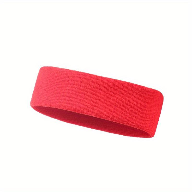 Solid Color Sports Headband (1 Count), Elastic Sweatband for Sports & Fitness, Breathable Sports Headband for Tennis, Running, Gym, and Yoga