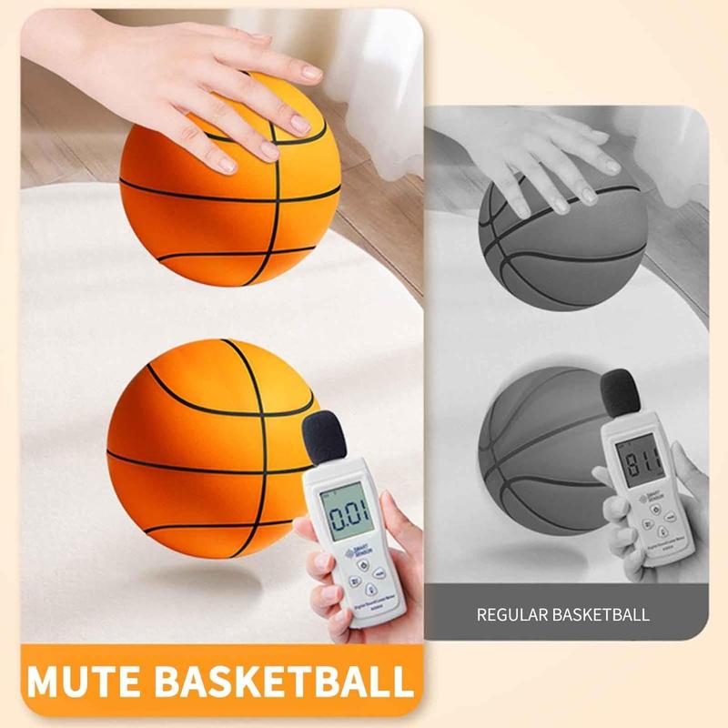 7 Inch High Density Foam Basketball - Low Noise Indoor Training Ball - Practical Silent Ball for Indoor Activities - Perfect Birthday or School Gift