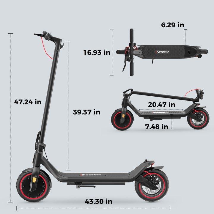 iScooter i8L Electric Scooter for Adults, 18 12 Miles Long Range,18 15.6 Mph Top Speed, Commuting Electric Scooter with Cruise Control, Double Braking Systems E Scooter for Adults and Teens