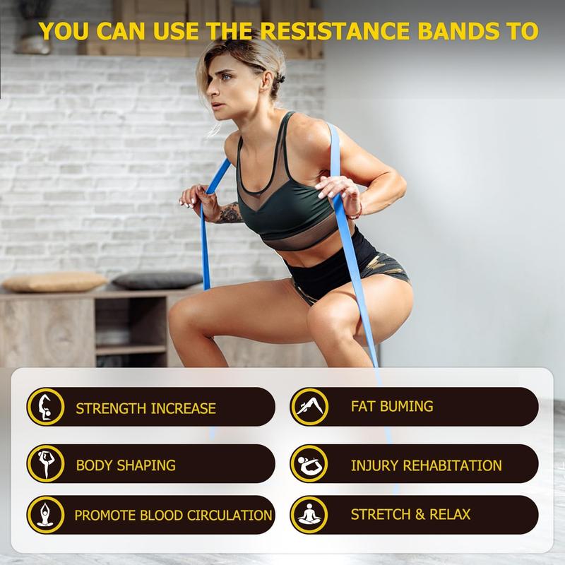 Pull up Bands, Resistance Bands, Pull up Assistance Band Resistance Exercise Bands for Men & Women Working Out, Body Stretching, Physical Therapy, Muscle Training WSAKOUE