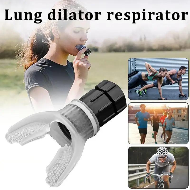 Sports Breathing Trainer Portable Lung Capacity Abdominal Breathing Trainer with Adjustable Intensity Knob Improve Strength Does not apply