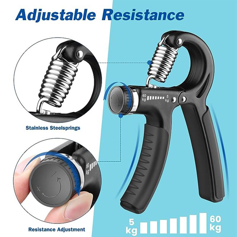 Grip strength device, adjustable resistance, forearm enhancer, very suitable for musicians, athletes, and hand injury rehabilitation. Hand strengthening equipment is suitable for daily household use and portable