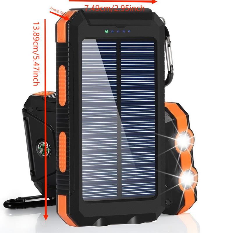 Solar Powered Phone Charger, Outdoor Camping Light, Waterproof LED Light for Hiking, Camping & Hiking Equipment